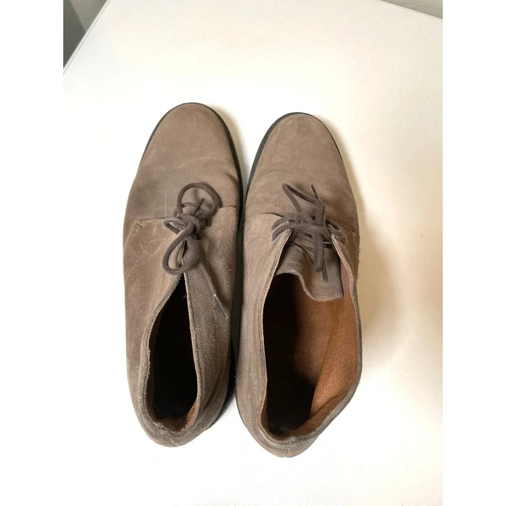 Frye Brown Suede Chukka Boots Men's 11 Lace up Shoes Preppy Casual Minimalist